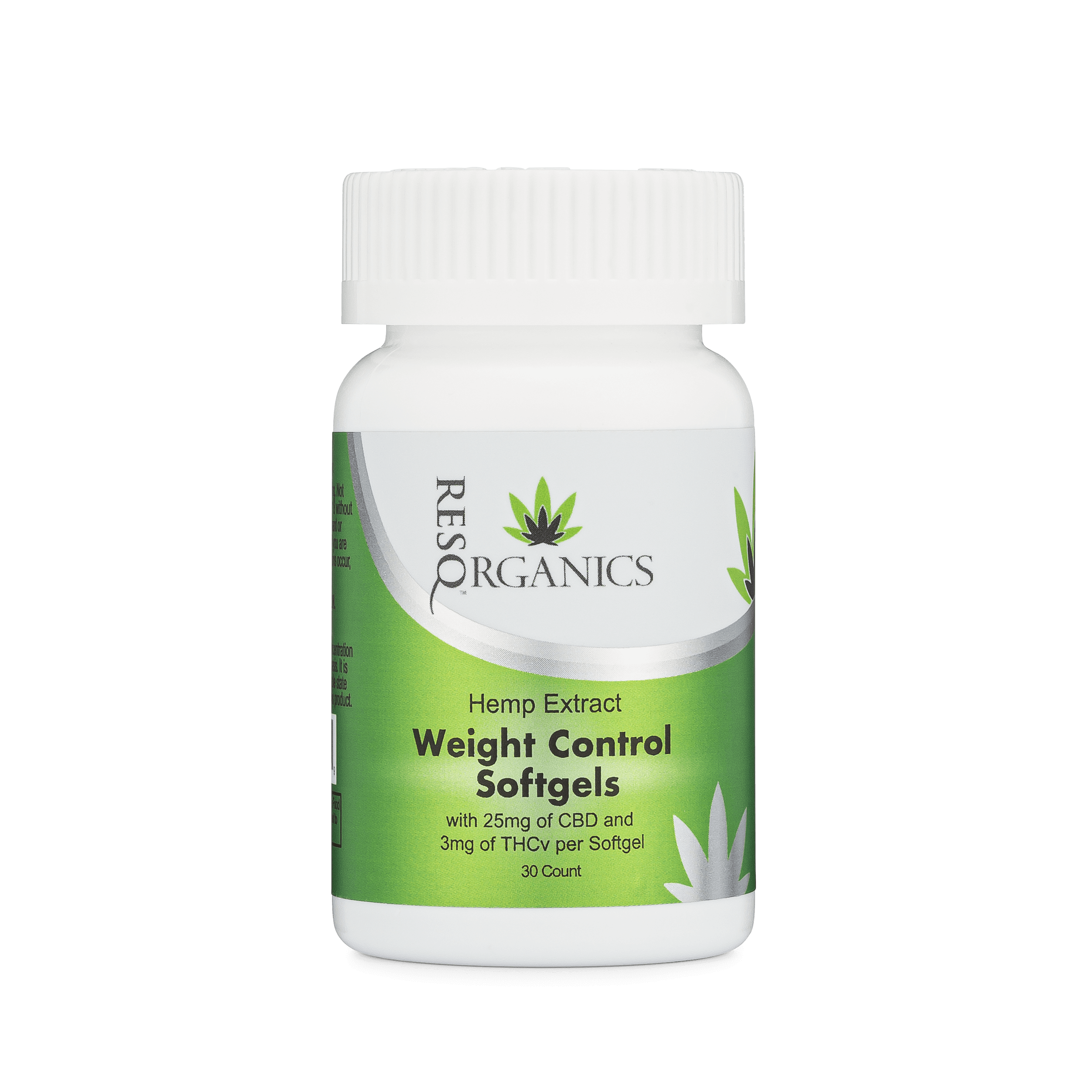 WEIGHT CONTROL SOFTGELS - 25mg (CBD & 3mg THCv 30 COUNT)